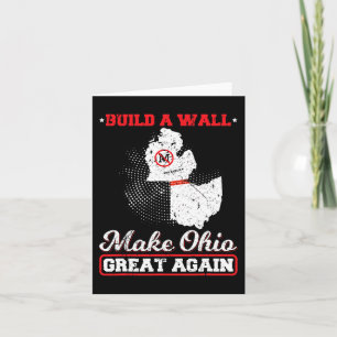 Tarjeta Construir una pared hace que ohio sea genial otra