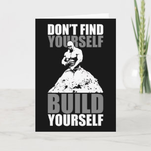 Tarjeta Construya usted mismo - Motivación de entrenamient