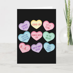 Tarjeta Consultor de lactancia corazón de San Valentín car