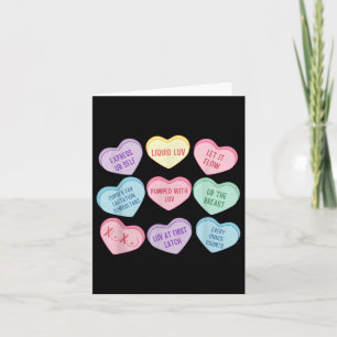 Tarjeta Consultor de lactancia corazón de San Valentín car