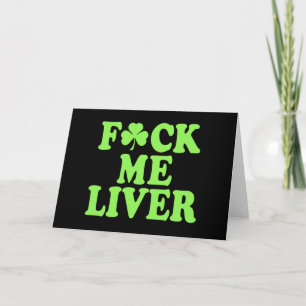 Tarjeta Consumición del alcohol del día de St Patrick