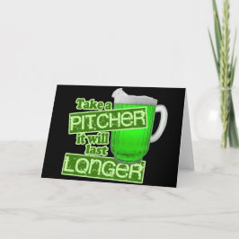 Tarjeta Consumición del día de St Patrick divertido
