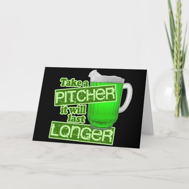 Tarjeta Consumición del día de St Patrick divertido (Anverso)