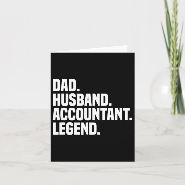 Tarjeta Contador de esposo Cuenta de Impuestos Contables d (Anverso)