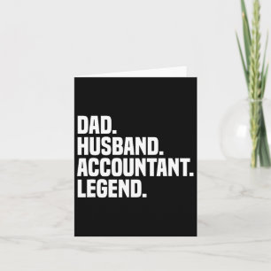 Tarjeta Contador de esposo Cuenta de Impuestos Contables d