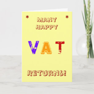 Tarjeta Contador de IVA   Cumpleaños   Vat Devuelve Pun
