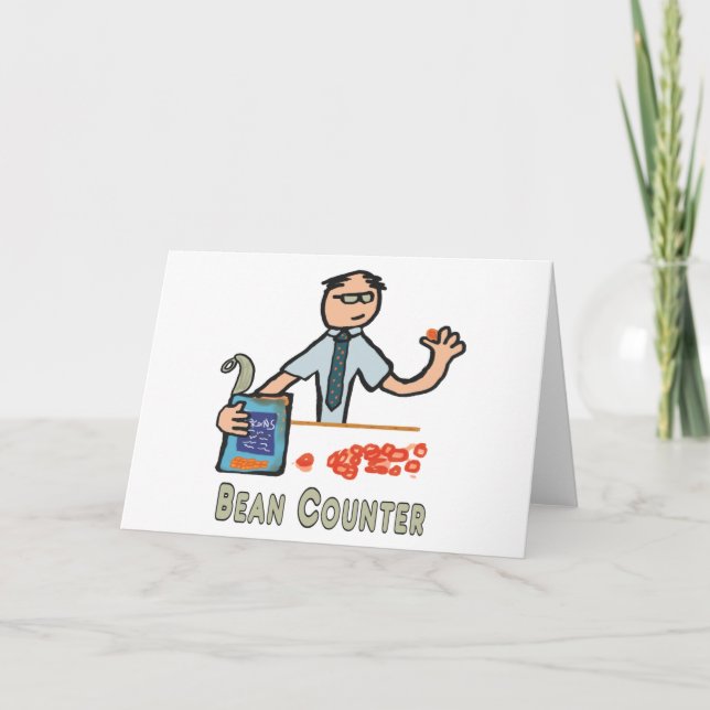 Tarjeta Contador divertido Bean Counter (Anverso)