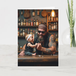 Tarjeta contadora del dulce día del padre