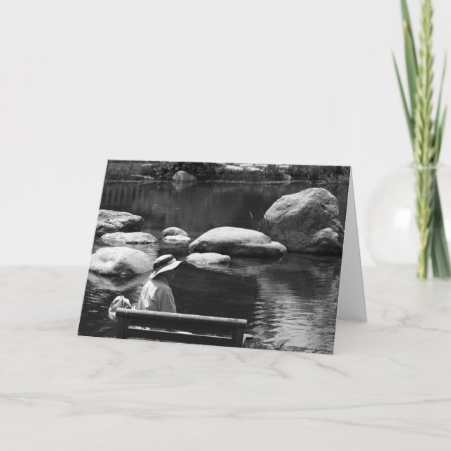 Tarjeta Contemplación, jardines de las grandes manantiales (Anverso)