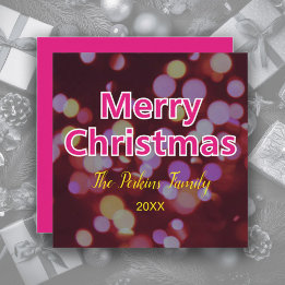 Tarjeta contemporánea de Feliz Navidad