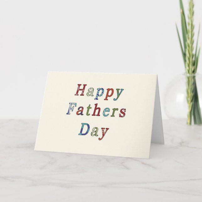 Tarjeta contemporánea del día de padre (Anverso)