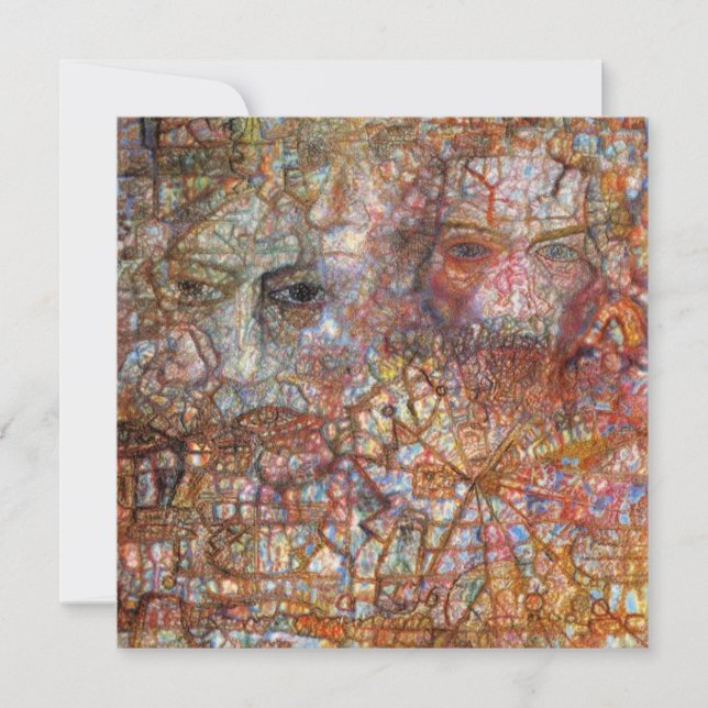 Tarjeta Contenencias: dos caras (de Pavel Filonov) (Anverso)