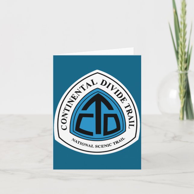 Tarjeta Continental Divide Trail Sign Usa  (Anverso)