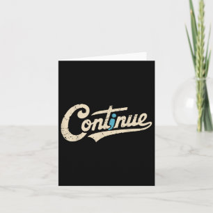 Tarjeta Continuar mensaje positivo de semicolón Salud ment