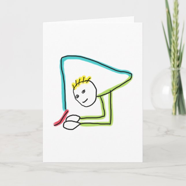 Tarjeta Contortionist Stickman (Anverso)