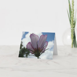 Tarjeta Contra el cielo Notecard floral