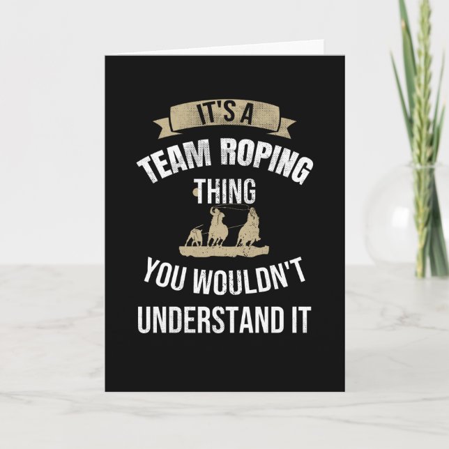 Tarjeta Control de equipo| Rodeo Roper Horse Roping Roper (Anverso)