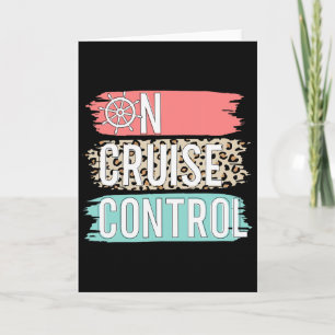 Tarjeta Control en crucero leopardo divertido vacaciones d