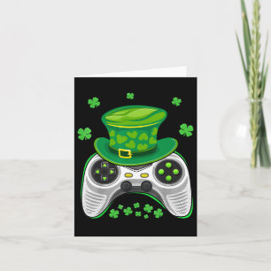 Tarjeta Controlador de juego Shamrock Gamer St Patricks Da
