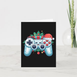 Tarjeta Controlador de juegos Santa Hat Navidades Gaming X