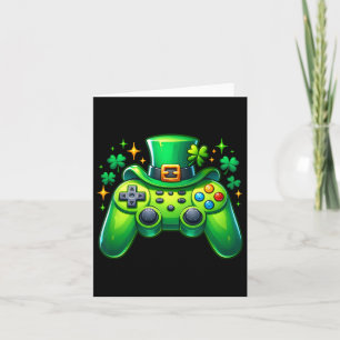 Tarjeta Controlador de juegos St Patricks Day Gamer Irish 