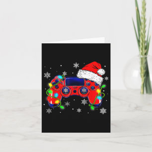 Tarjeta Controlador de videojuego de Navidad Sombrero de S