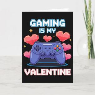 Tarjeta Controlador de videojuegos corazones de píxeles pa
