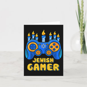Tarjeta Controlador de videojuegos judío Gamer Chanukah Bo