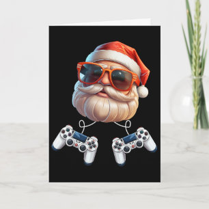 Tarjeta Controlador de videojuegos Navidad Jugador Entusia