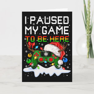 Tarjeta Controlador de videojuegos Santa Hat Navidades Gam