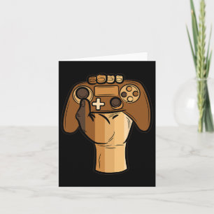 Tarjeta Controlador Fist Black History Blm Gaming Gamer 1