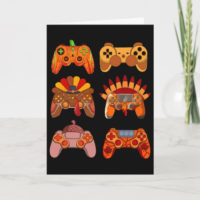 Tarjeta Controladores de Pavo de Videojuegos de Acción de  (Anverso)