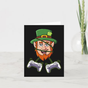 Tarjeta Controladores de videojuegos de St Patricks Day Le