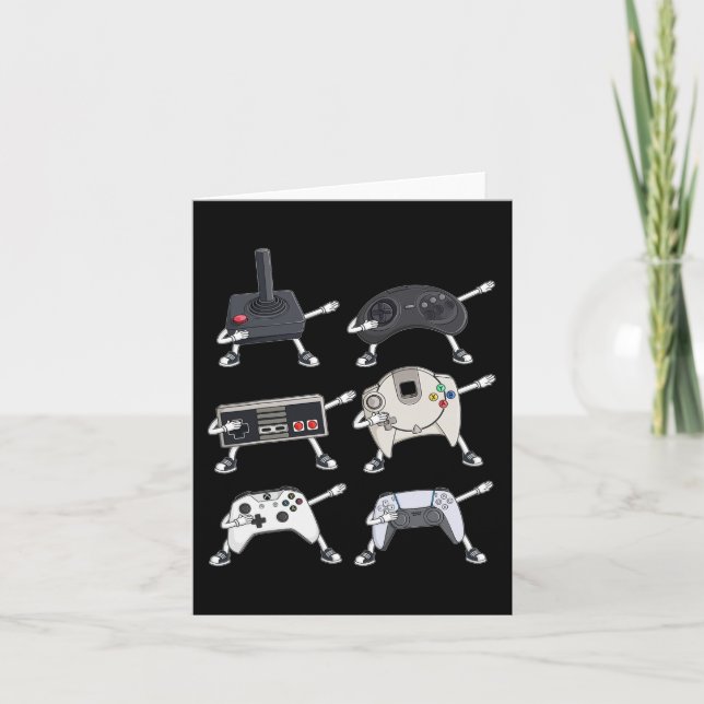 Tarjeta Controladores de videojuegos divertidos para niños (Anverso)