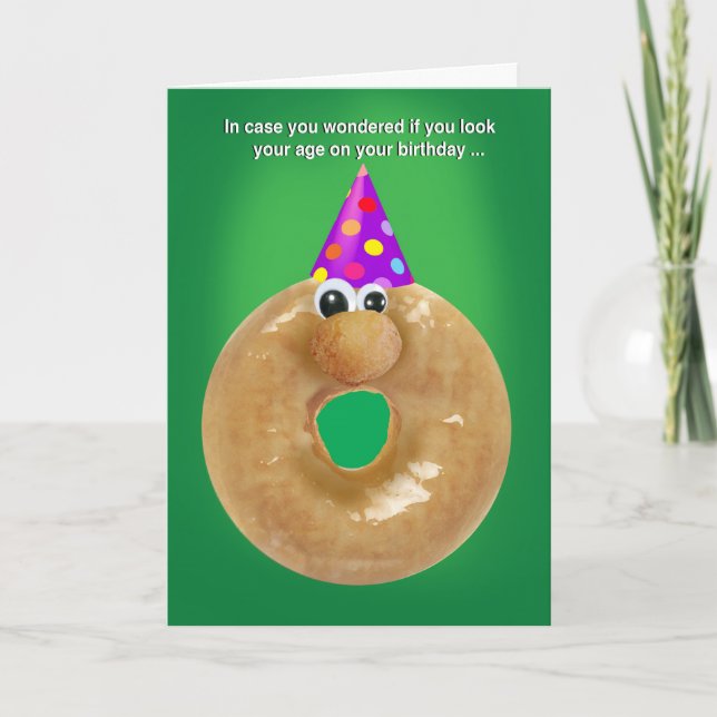 Tarjeta Conversando con el cumpleaños Donut (Anverso)