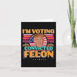 Tarjeta Convic el voto de Donald Trump en las elecciones e