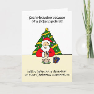 Tarjeta Convid 19 Navidades Padre Personalizado de Navidad