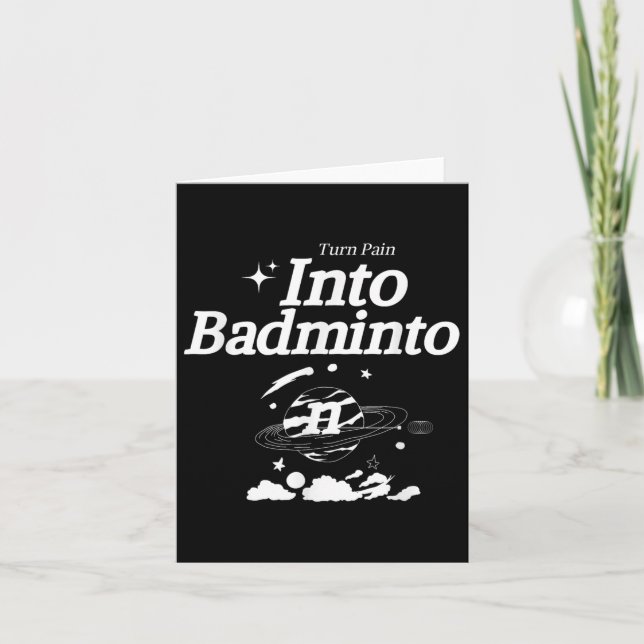 Tarjeta Convierte El Dolor En El Deporte Del Transbordador (Anverso)