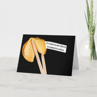 Tarjeta Cookie de fortuna de cita de vida