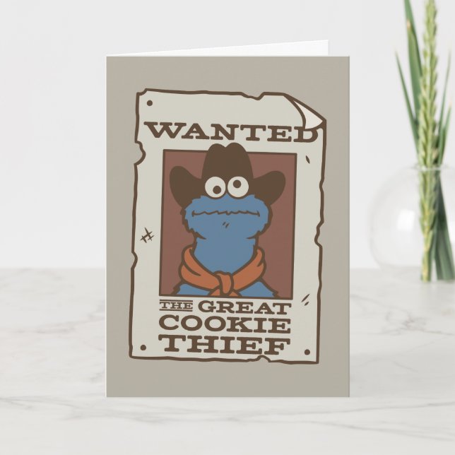 Tarjeta Cookie Monster | Poster deseado (Anverso)