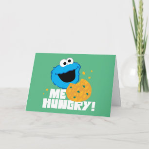 Tarjeta Cookie Monster   ¡Tengo Hambre!