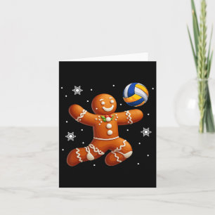 Tarjeta Cookie Pl, Navidades de voleibol que juegan al pan