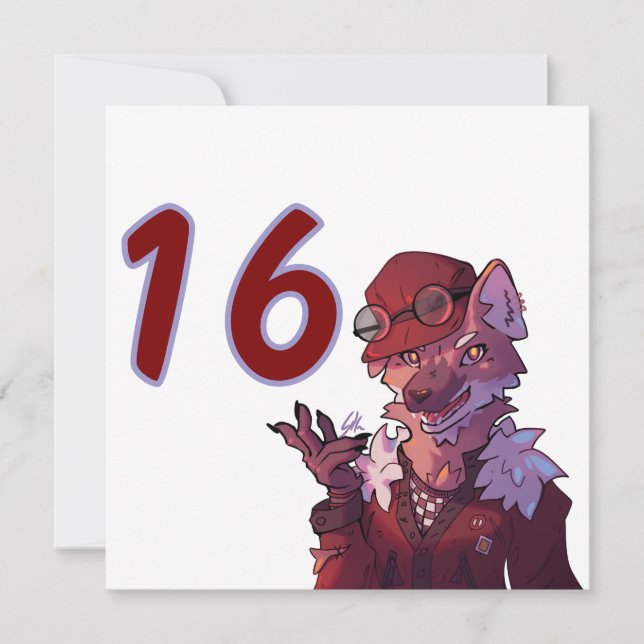 Tarjeta Cool 16, wolf (Anverso)
