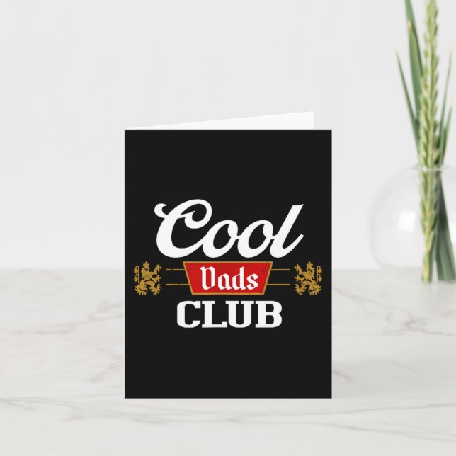 Tarjeta Cool Dads Club Shirt Father's Day From Daughter So (Anverso)