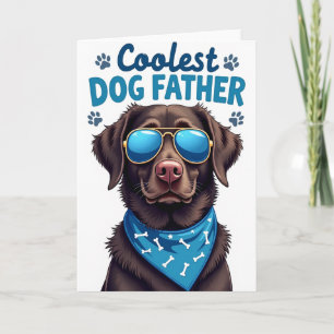 Tarjeta Cool Dog Father Ocean View