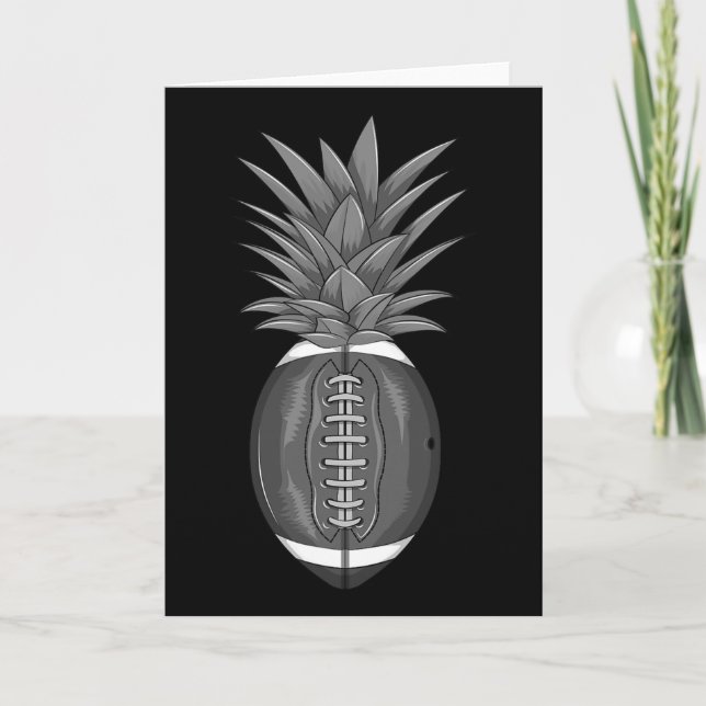 Tarjeta Cool Footbyll Pineapple Funny Kick Byll Fan Athlet (Anverso)
