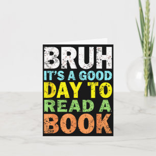 Tarjeta Cool hermano amante de la lectura de libros gusano
