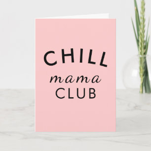 Tarjeta Cool Mama Club Moderno Rosa Melocotón Día de la Ma