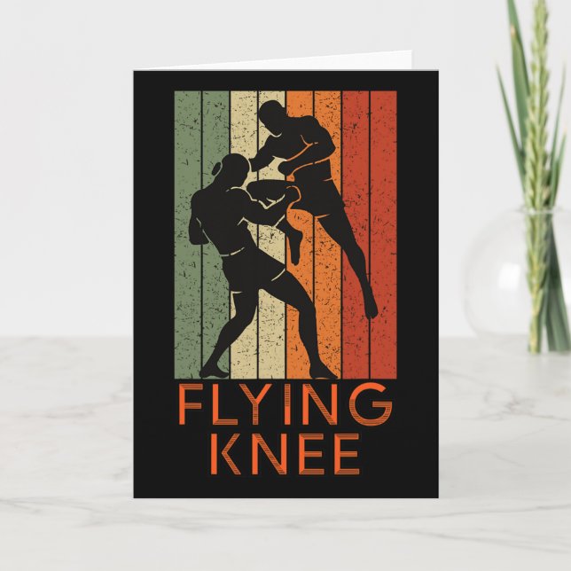 Tarjeta Cool Mma, Kickboxing And Muay Thai Flying Knee  (Anverso)
