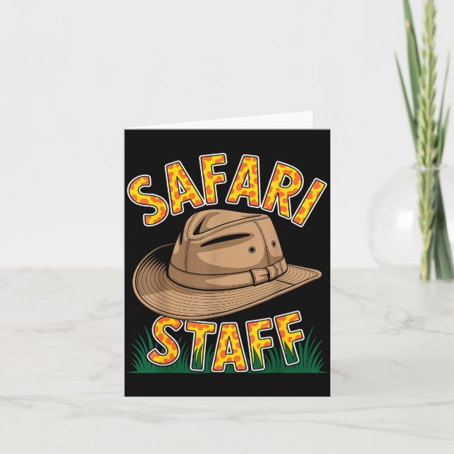 Tarjeta Cool Safari Costume For Men Women Kids Adult Afric (Anverso)